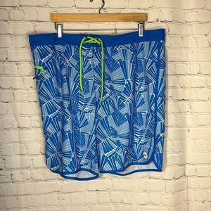 Vineyard Vines Mens Abstract Palms Blue board Shorts size 40 Style# 1M0360